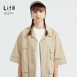 【Life8】生活繼續 工裝短袖襯衫-寬版(10828)