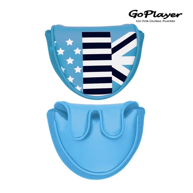 【GoPlayer】東西洋旗C型方形推桿套系列(高爾夫大C方形推桿套 球頭保護帽套)