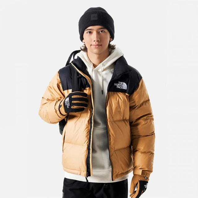 The North Face TNF 羽絨外套 M 1996 RETRO NUPTSE JACKET 男 卡其黑(NF0A3C8DKOM)