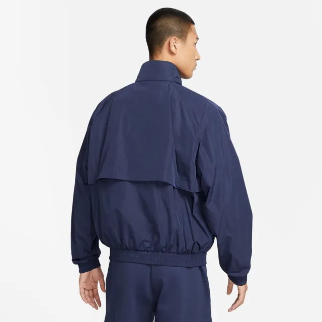 NIKE 耐吉】外套男款運動外套風衣外套AS M NK SWOOSH WVN JKT 藍白