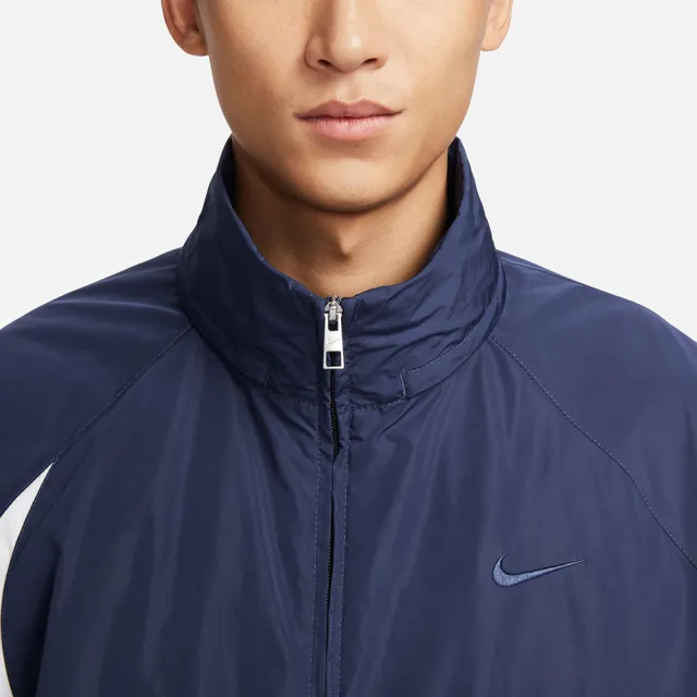 【NIKE 耐吉】外套 男款 運動外套 風衣外套 AS M NK SWOOSH WVN JKT 藍白 FB7878-410