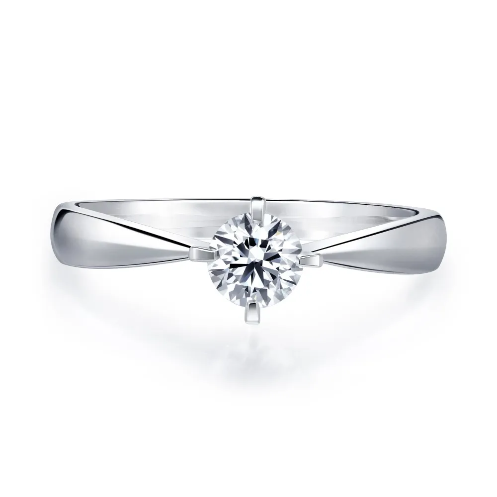 【PROMESSA】14分 18K金 如一系列 鑽石戒指 / 求婚戒(港圍15)
