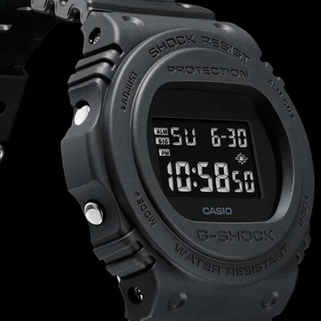 【CASIO 卡西歐】G-SHOCK潮流再現經典型_DW-5700C復刻概念錶_DW-5750E-1B_黑_45.4mm