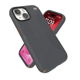 【Speck】iPhone 15 /14 6.1吋 Presidio2 Grip 防手滑防摔保護殼- 炭灰色(iPhone 15 保護殼)