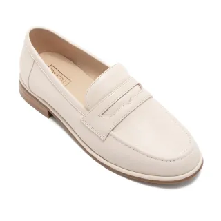 【Pineapple Outfitter】MABILI 羊皮素面低跟樂福鞋(白色)