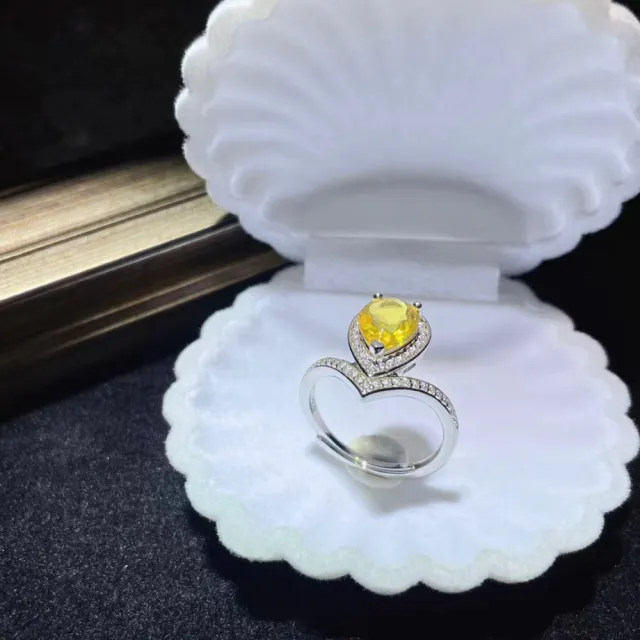 【勝弘珠寶】多明尼加藍珀女王冠戒指