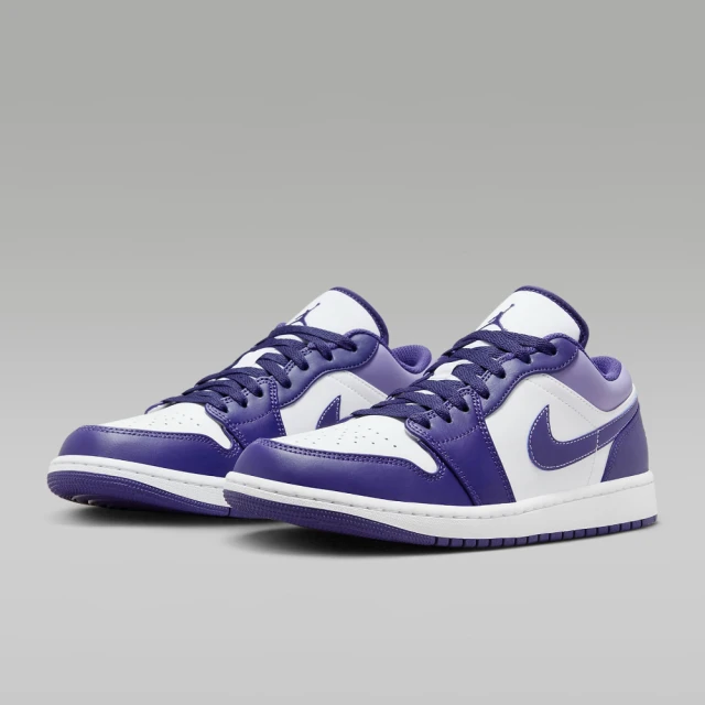 NIKE 耐吉NIKE 耐吉 休閒鞋 男鞋 運動鞋 AJ1 AIR JORDAN 1 LOW 白紫 553558515