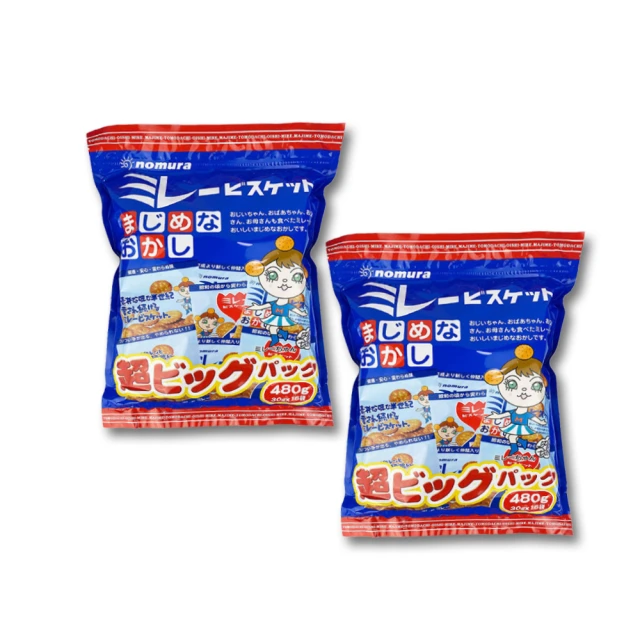 野村煎豆 買5送5-日本美樂小圓餅(30gx16包/袋-箱購
