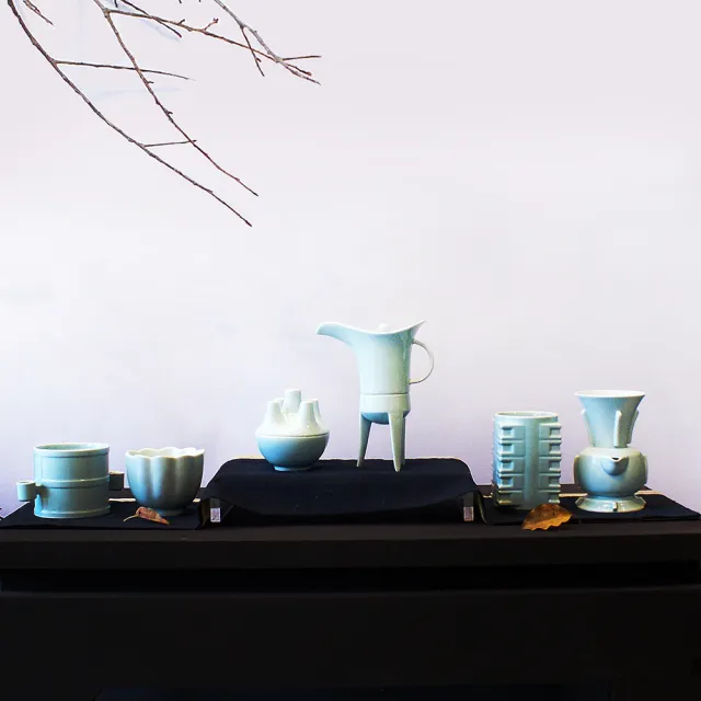 【TALES 神話言】故宮國寶雅翫-嘉量成器 青瓷(文創 禮品 禮物 收藏 茶具)