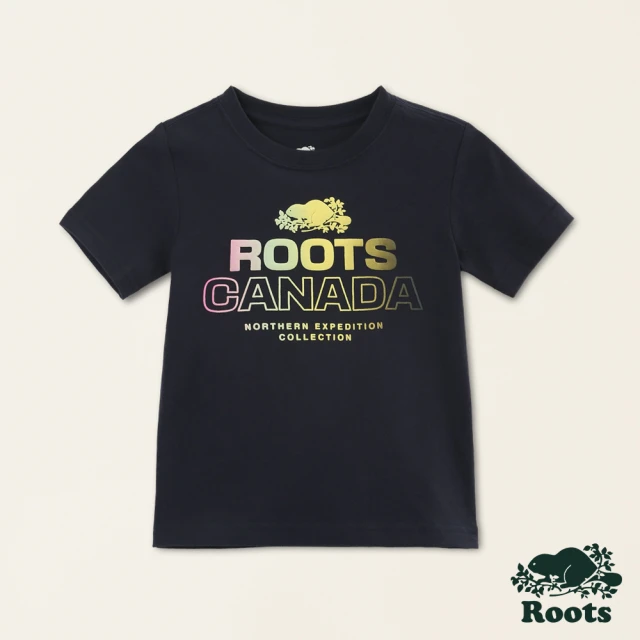 Roots Roots大童-城市旅者系列 漸層文字LOGO純