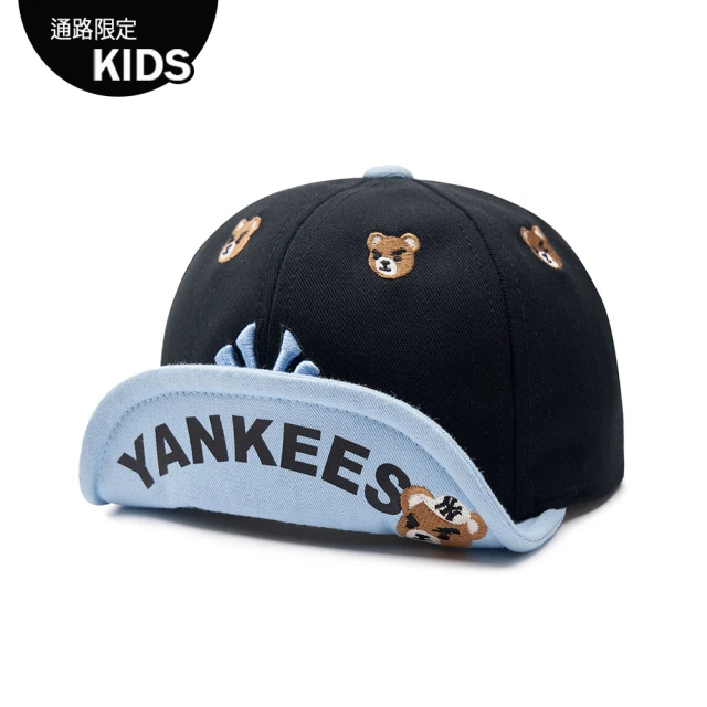 MLB 童裝 可調式棒球帽 童帽 Mega Bear系列 紐約洋基隊(7AWRC023N-50BKS)
