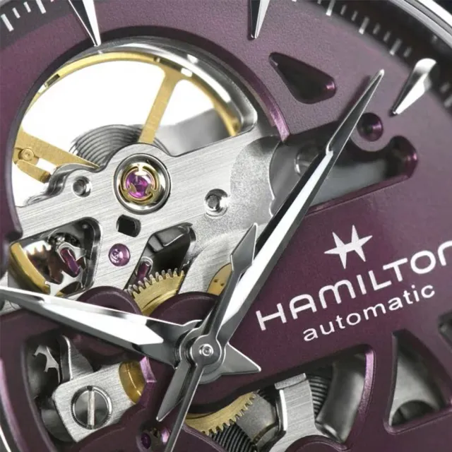【HAMILTON 漢米爾頓】爵士大師系列SKELETON鏤空腕錶36mm(自動上鍊 中性 皮革錶帶 H32265801)