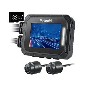 【Polaroid 寶麗萊】MS210WG SONY感光元件 車廂燈 IP67防水防塵 數位儀表 機車行車紀錄器(附贈32G記憶卡)