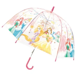 【J`S PLANNING】迪士尼 公主 兒童透明造型直傘 雨傘(平行輸入)