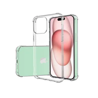 【YOMIX 優迷】iPhone 15 6.1吋空壓氣墊透明防摔保護殼