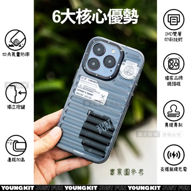 【YOUNGKIT原創潮流】iPhone 15 Pro 6.1吋 螢石系列 立體透彩防摔手機殼