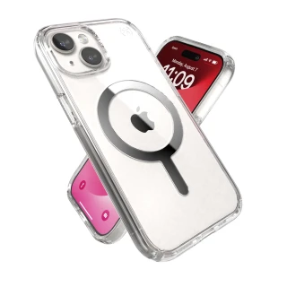 【Speck】iPhone 15 6.1吋 Presidio Perfect-Clear MagSafe磁吸透明防摔保護殼(iPhone 15 保護殼)
