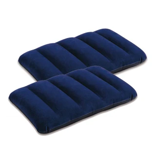 【INTEX】充氣枕頭 戶外旅行枕頭-二入組(辦公室午睡枕 抱枕 露營枕頭 充氣床枕頭 平行輸入)