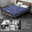 【ASSARI】藍色厚緹花正硬式四線獨立筒床墊(單人3尺)