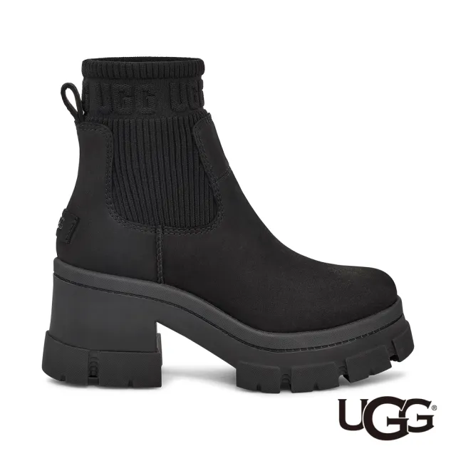 【UGG】女鞋/靴子/厚底靴/雪靴/Brooklyn Chelsea(黑色-UG1148730BLK)