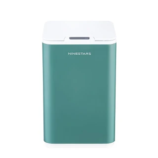【NINESTARS】智能感應防水雙桶式環境桶垃圾桶10L-綠色 DZT-10-35S(HG1667G)