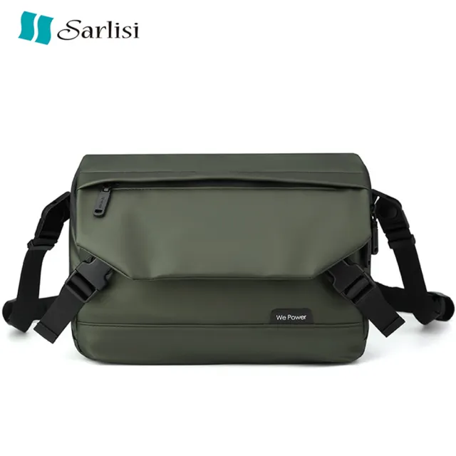 【Sarlisi】新款簡約男士斜挎包戶外機能單肩包大容量潮流男包郵差包