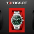 【TISSOT 天梭 官方授權】CHRONO XL 韻馳系列 三眼計時腕錶 / 45mm 母親節 禮物(T1166171109200)