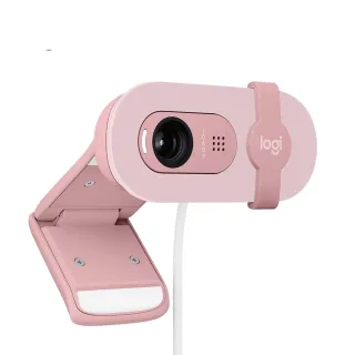 【Logitech 羅技】BRIO 100網路攝影機Webcam(玫瑰粉)