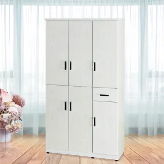 【Build dream 築夢家具】3.2尺 防水塑鋼 六門一抽屜 鞋櫃(緩衝門片)