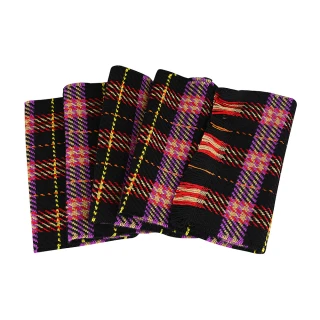 【BURBERRY 巴寶莉】BURBERRY蘇格蘭風格紋設計羊毛流蘇圍巾(多色格紋)