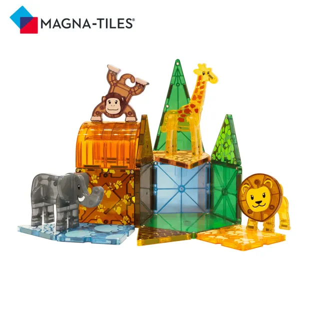 【Magna-Tiles】動物系列磁力積木25片-5款可選(磁力片)