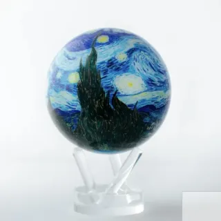 【MOVA】光能地球儀 - 梵谷星夜Van Goghs Starry Night 4.5英吋(氛圍感擺設．精緻送禮．旋轉地球儀)