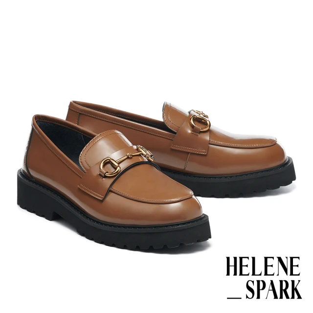 HELENE_SPARK 簡約質感鎖頭釦羊皮方頭高跟短靴(黑