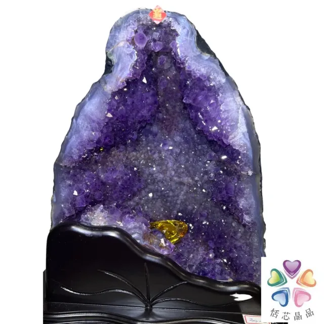 恬芯晶品】8.5kg巴西紫水晶洞新居財位擺設BS6(紫鈦晶紫水晶洞開運招財