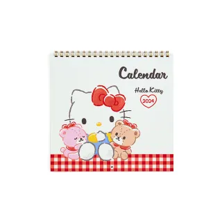 【SANRIO 三麗鷗】2024 線圈可記事壁曆 M 掛曆 月曆 行事曆 Hello Kitty