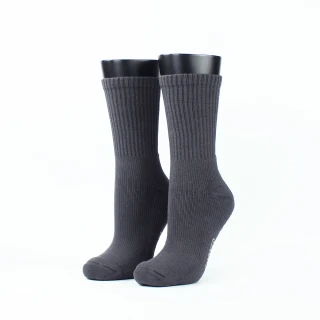 【FOOTER除臭襪】素面輕壓力高筒襪(T99M-鐵灰)