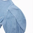 【LEVIS 官方旗艦】女款 牛仔澎澎袖襯衫 / 精工中藍染水洗 熱賣單品 A3359-0001