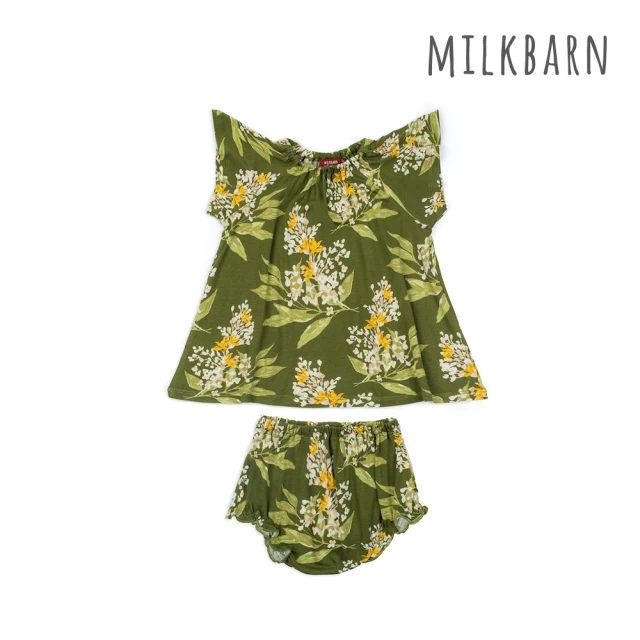 Milkbarn 有機棉長袖小套裝-熱氣球(嬰兒上衣 嬰兒套