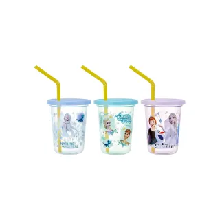 【Skater】迪士尼 塑膠吸管隨行杯三入組 230ml  冰雪奇緣(餐具雜貨)