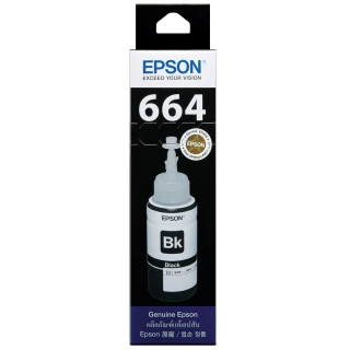 【EPSON】664 原廠黑色墨水罐/墨水瓶 70ml(T664100)