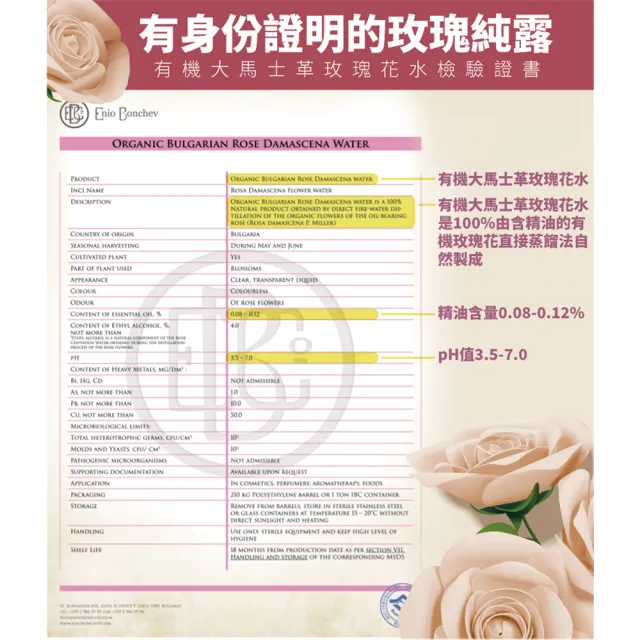 【古寶無患子】保加利亞大馬士革玫瑰花水 化妝水/濕敷/保濕/舒緩(250ml)