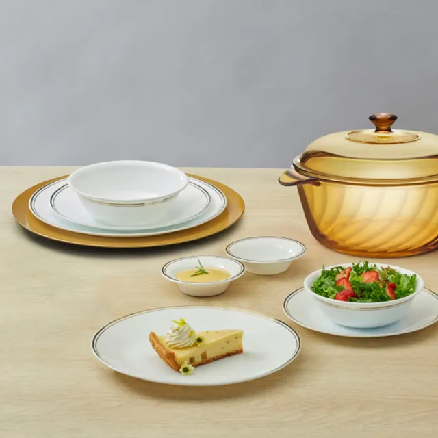 【CorelleBrands 康寧餐具】金緻奢華 餐盤六件組(F01)
