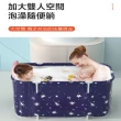 【DaoDi】2入組泡澡桶加長加厚摺疊泡澡桶120cm(成人泡澡桶 折疊浴缸 澡盆 儲水桶)
