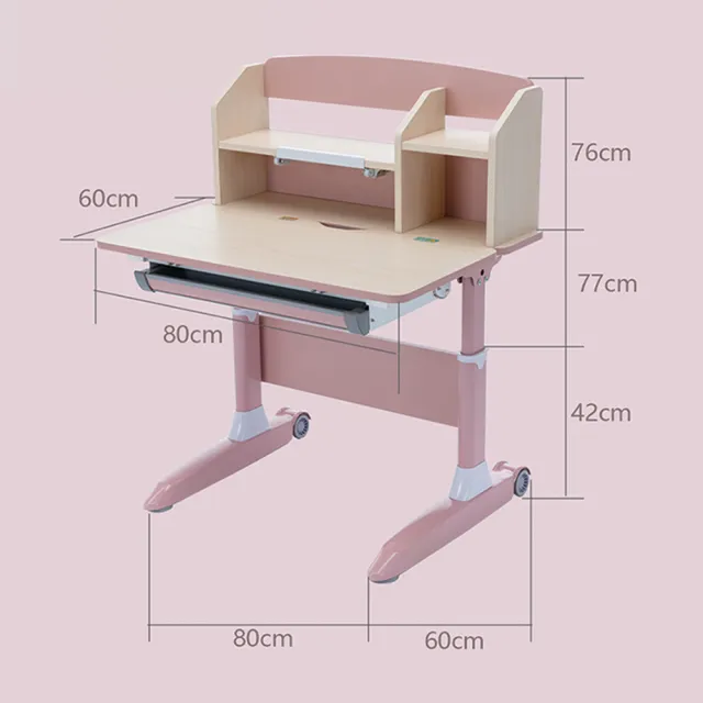 【樂樂】501人體工學兒童學習桌椅組(80公分學習桌、升降桌、學習椅、人體工學桌椅)