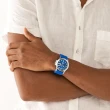 【FOSSIL】海洋潮流矽膠錶帶腕錶 42MM(FS5998)