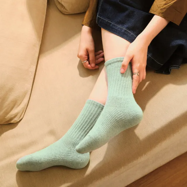 【FOOTER除臭襪】3入組-Medium．素色中階日常羊毛襪4色可選(W190M/L/XL)
