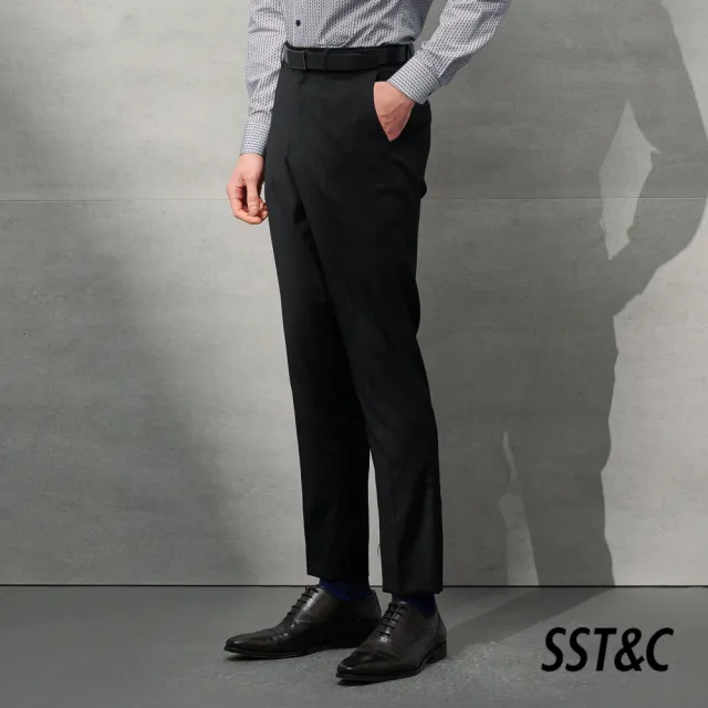 【SST&C 最後６５折】黑色標準西裝褲0212203007