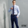 【SST&C 最後65折】海軍藍細條紋修身西裝褲0212203008