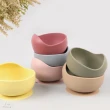 【放了媽媽】兒童矽膠學習碗-吸盤碗 + 同款湯匙(6色)
