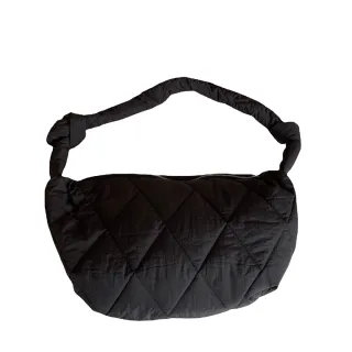 【DF Queenin】雙11 韓版大容量簡約超輕百搭月亮包肩背包